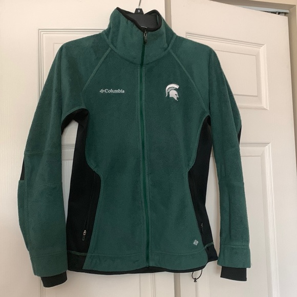 Columbia Jackets \u0026 Coats | Michigan State Columbia Jacket | Color: Green | Size: S | Britty0717's Closet